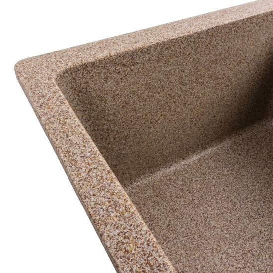 Кухонная мойка Platinum 6250 ZIRKONE матовая карамель