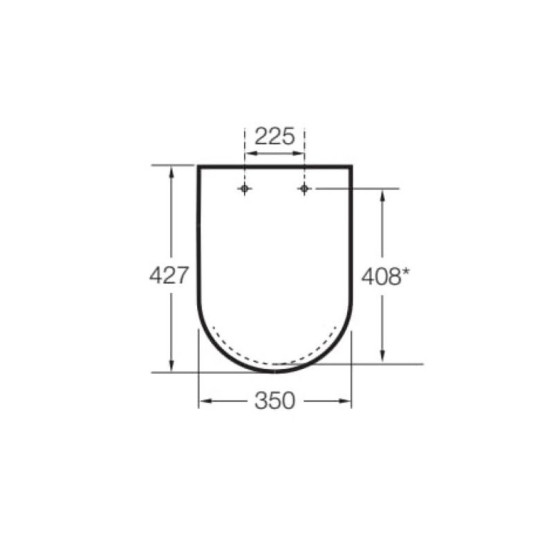 Крышка+сидение Roca GAP Rimless A80173200B