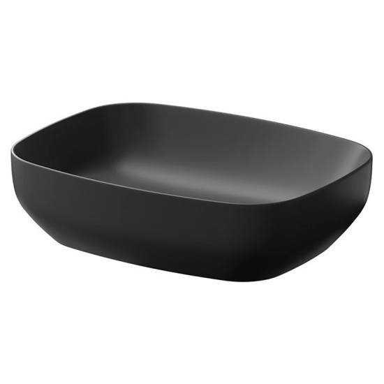 Раковина Cersanit Larga 50х38 K677-013 антрацит матовий