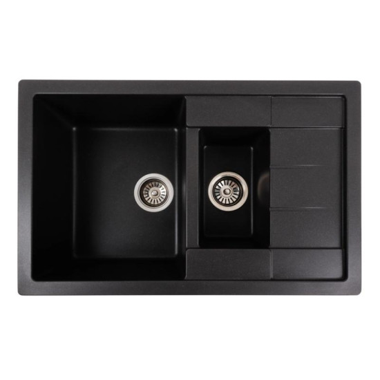 Кухонная мойка Platinum 7850W TOSKANA матовая морион