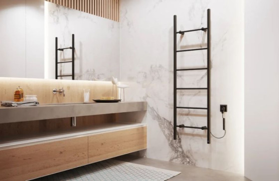 Рушникосушарка Instal-Projekt Primavera PRVE-40/160C31 400х1597 мм, чорний матовий