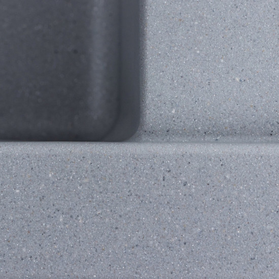 Кухонная мойка Valeso 6550 LOTOS матовая (серый металлик)