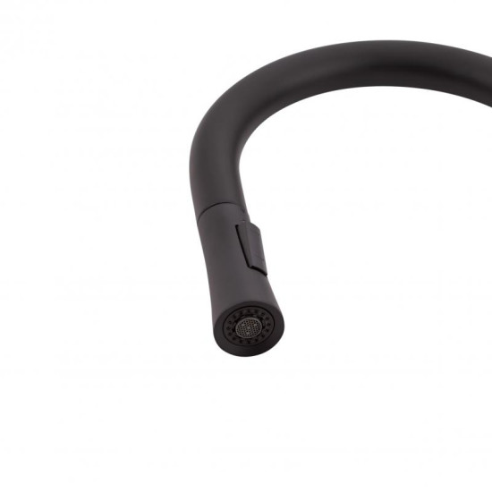 Кухонный смеситель с выдвижным изливом Qtap Evicka QTEVI9135103UB Black Matt