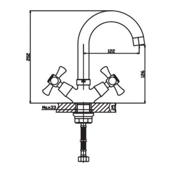 Змішувач для раковини Haiba SMES 274 (HB0377)
