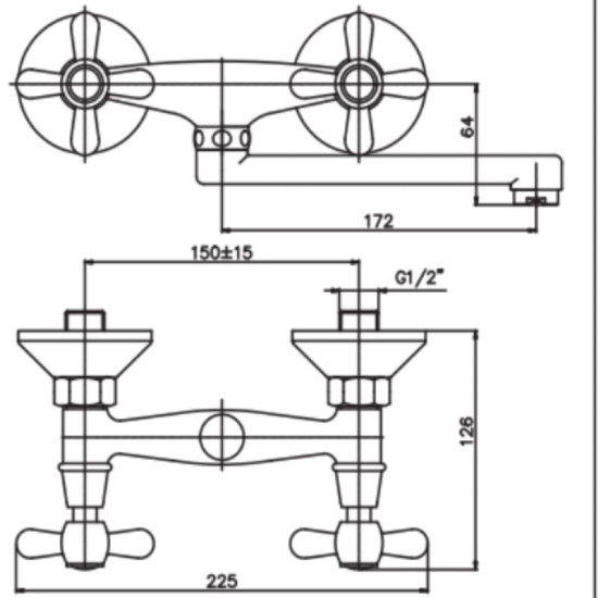 Кухонний змішувач Haiba DOMINOX 361 (HB0094)