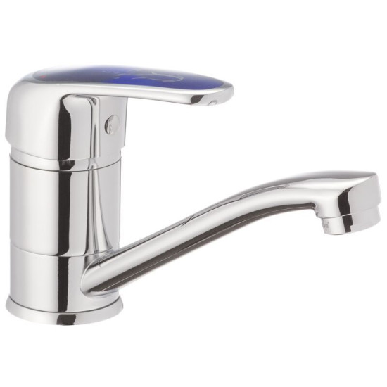 Кухонний змішувач Haiba MAGIC 555 (15 см) із синьою ручкою (HB0672)