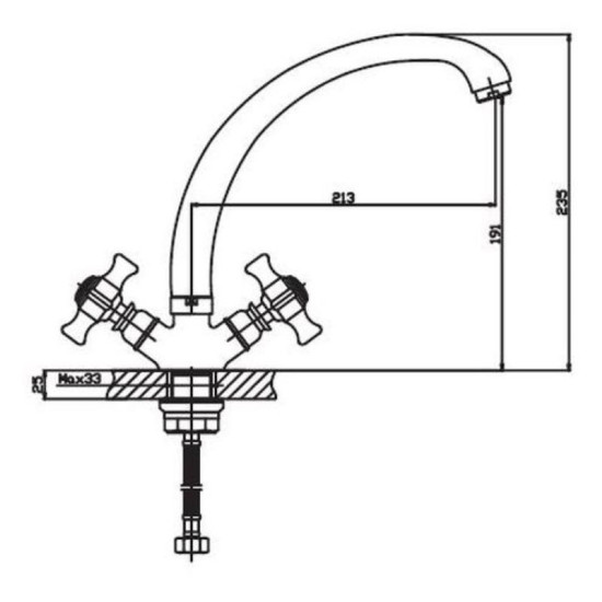 Кухонный смеситель Haiba ZEUS 273 (HB0434)
