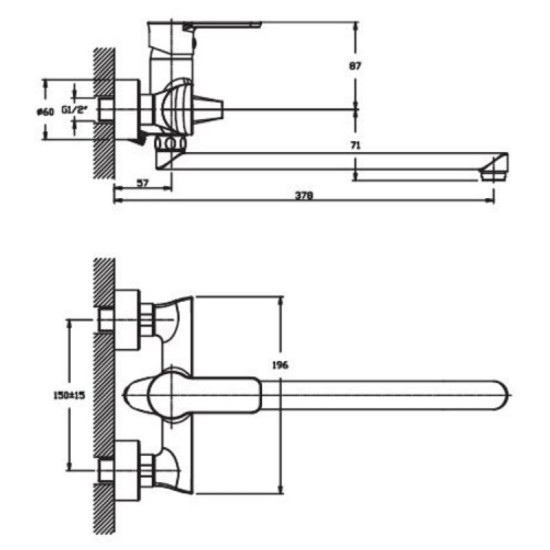 Змішувач для ванни Haiba HOUSTON 006 (HB0230)