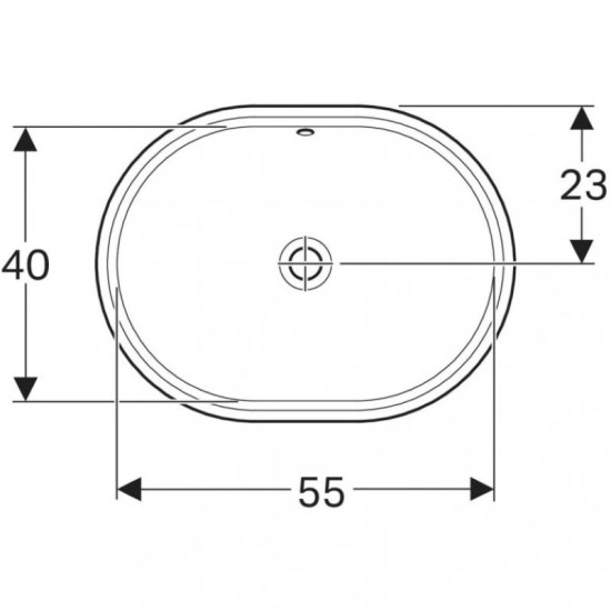 Раковина Geberit VariForm 55 (500.759.01.2)