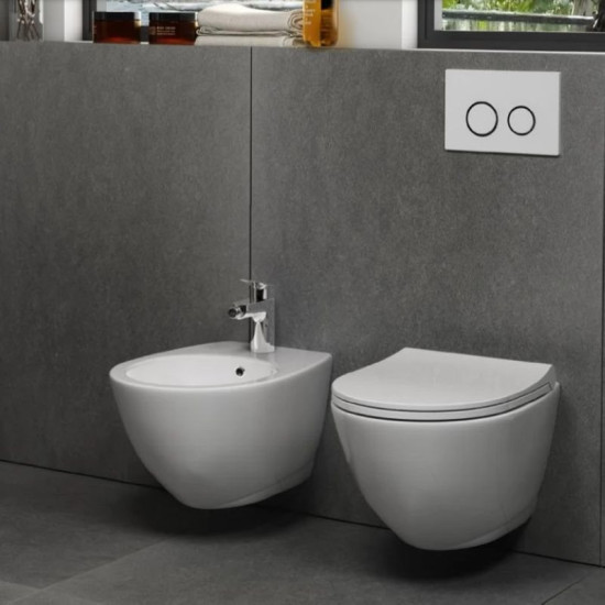 Унитаз подвесной Quarter Bath Concorde с крышкой (70CO03052.00.1.3.01/30SCR.03.02.03.)