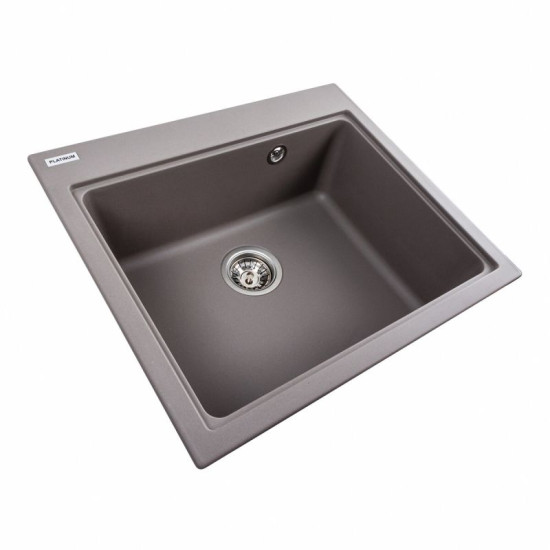 Кухонна мийка Platinum 5852 VESTA матова Дюна