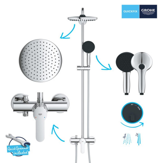 Душевая система Grohe Quickfix Vitalio Start 250 (26679001)