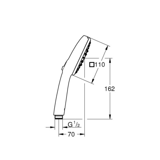 Лейка для ручного душа Grohe Quickfix Vitalio Comfort 110 (26092001)
