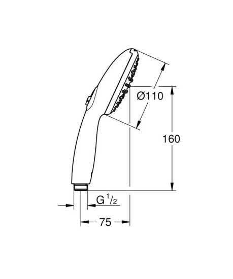 Лейка для ручного душа Grohe QuickFix Vitalio Start 110 (27946001)