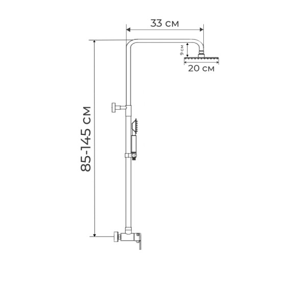 Душова система Mixxus Premium TERMO 003-J (MI2847)