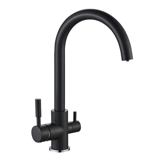 Кухонный смеситель с подключением к фильтру Mixxus Premium Mafin 021 (Black) (MI5931)
