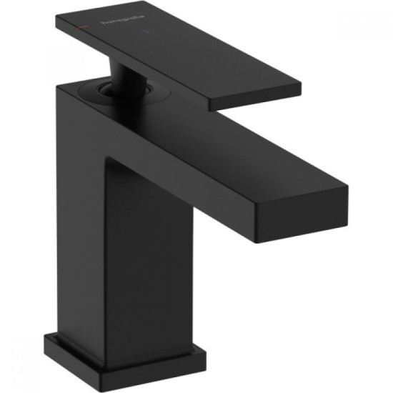 Змішувач для раковини Hansgrohe Tecturis E 80 73002670 Eco Smart, Сool Start чорний матовий