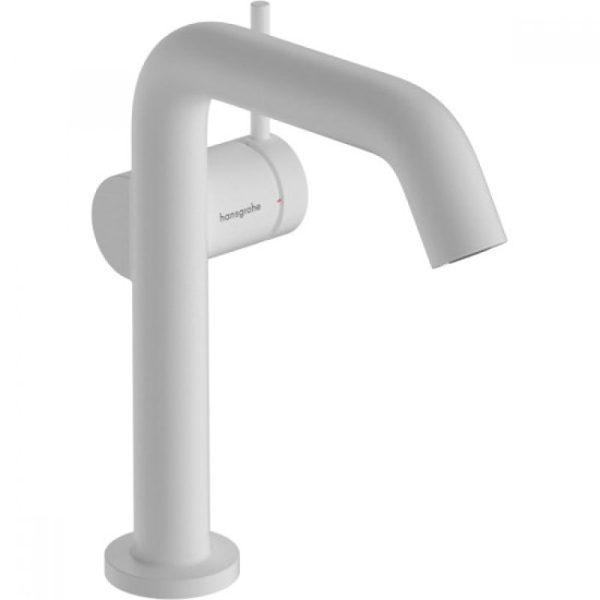 Змішувач для раковини Hansgrohe Tecturis S 150 73340700 CoolStart, EcoSmart+, push-open білий матовий