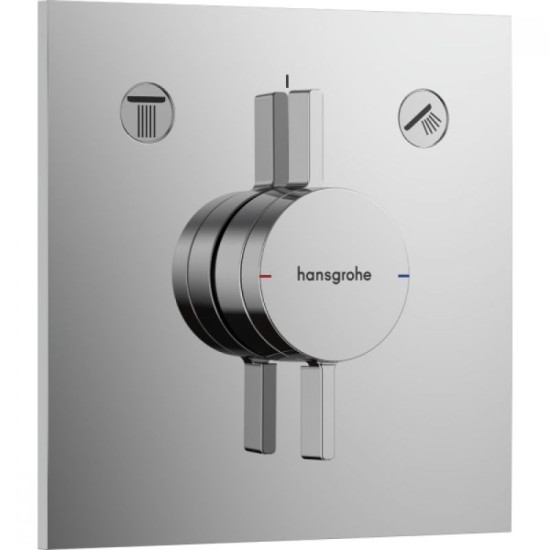 Смеситель скрытого монтажа для душа Hansgrohe DUO TURN E 75417000 хром