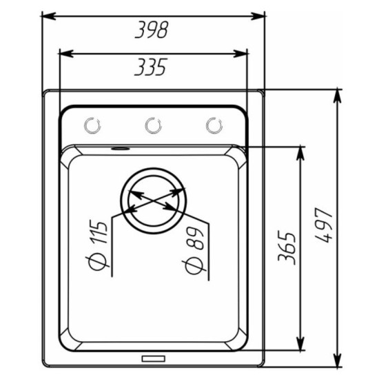 Кухонна мийка Valeso 4050 Korrado матовий Моріон