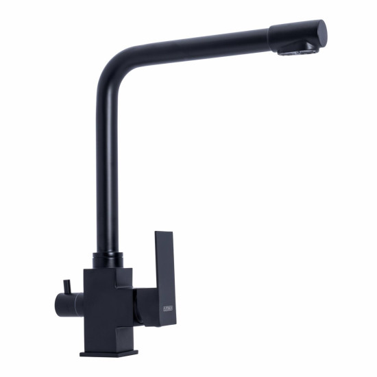 Кухонный смеситель с подключением к фильтру Platinum KT 0067 Черный