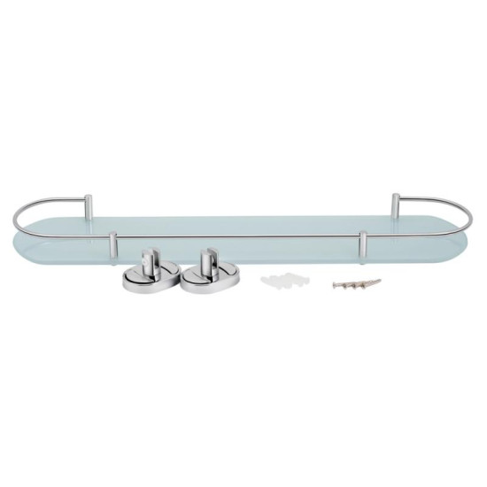 Полиця універсальна Lidz Oreo 0902 скляна (52*16 см) LDORE0902CRM22179 Chrome