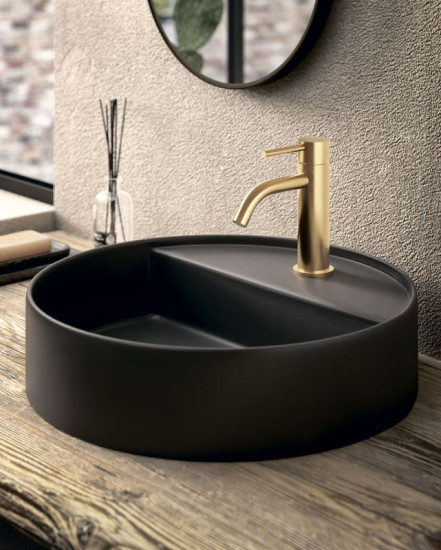 Смеситель для раковины Paffoni Light без донного клапана, Brushed Honey Gold (LIG071HGSP)