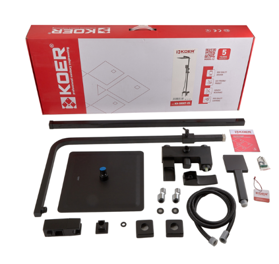 Душевая система Koer KB-58007-05 (черный) (KR3463)