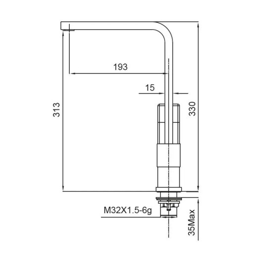 Кухонный смеситель Koer KB-70010-05 (Цвет черный) (KR3489)