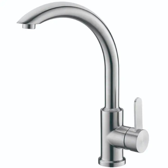 Кухонний змішувач Koer KI-70019-02 (Колір нерж) (KR4795)