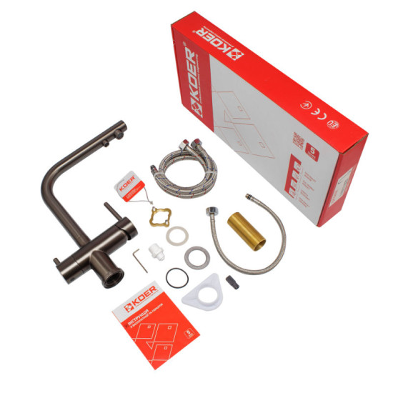 Кухонный смеситель с подключением к фильтру Koer KB-72001-07 (KR3393)