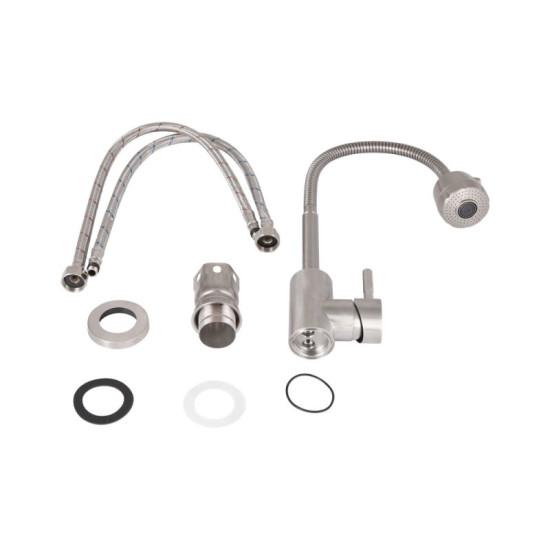 Кухонний змішувач Lidz Aria 015F41 LDARI015F41NKS45306 Nickel