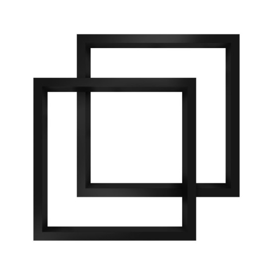 Полотенцесушитель Genesis Aqua Ozzi 65x65 черный