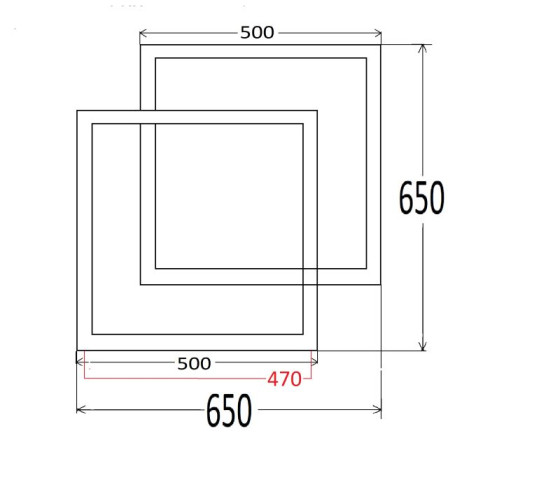 Полотенцесушитель Genesis Aqua Ozzi 65x65 черный