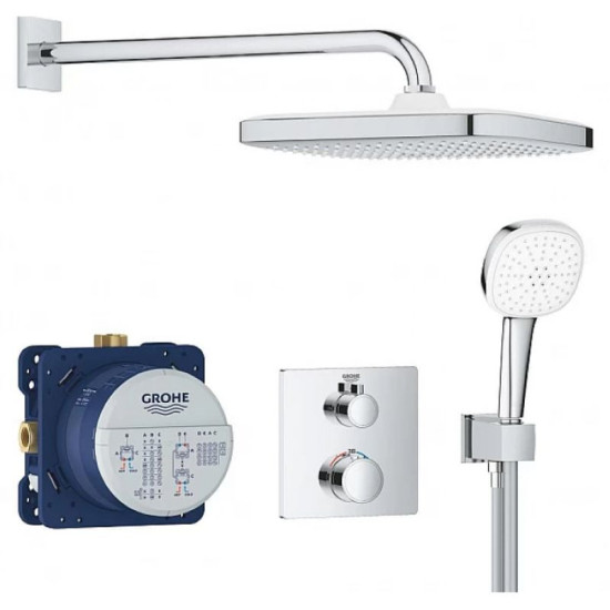 Душова система прихованого монтажу Grohe Grohtherm Cube 34871000