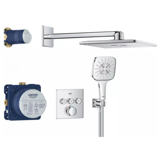 Душевая система скрытого монтажа Grohe Grohtherm SmartControl Cube 34864000
