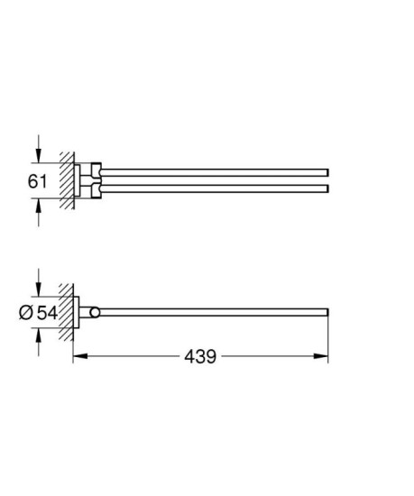 Держатель для полотенец Grohe QuickFix Start (411832430)