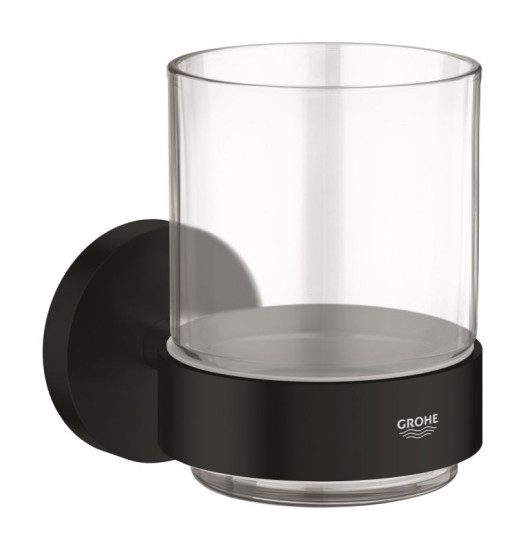 Склянка скляна з тримачем Grohe QuickFix Start (411942430)