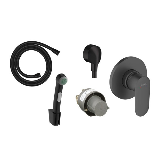 Гігієнічний душ із змішувачем Hansgrohe Vernis Blend, матовий чорний (20230005)