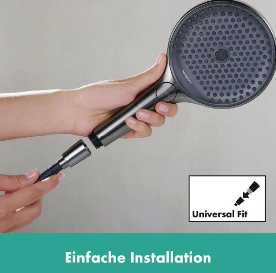 Душовий шланг Hansgrohe Designflex 1.25 м, Brushed Black хром (28220340)