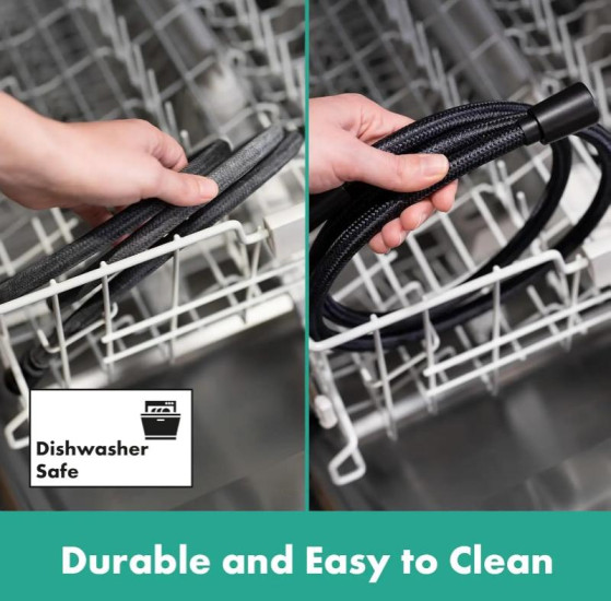 Душовий шланг Hansgrohe Designflex 1.25 м, Brushed Black хром (28220340)