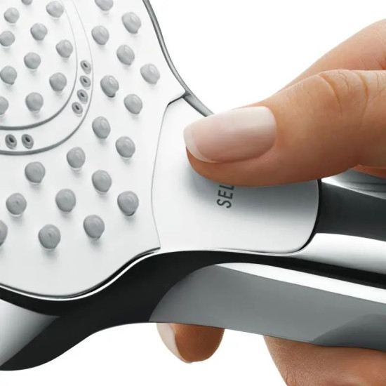 Лейка для ручного душа Hansgrohe Croma Select S 110 Vario EcoSmart  9л/мин, белый/хром (26803400)