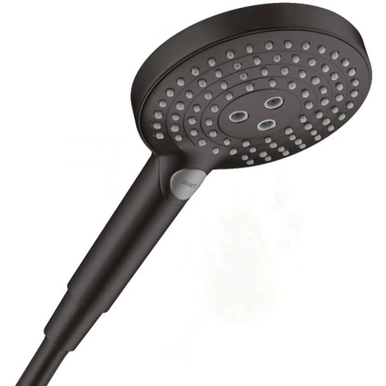 Лейка для ручного душа Hansgrohe Raindance Select S 120 3jet EcoSmart 9L, матовый черный (26531670)