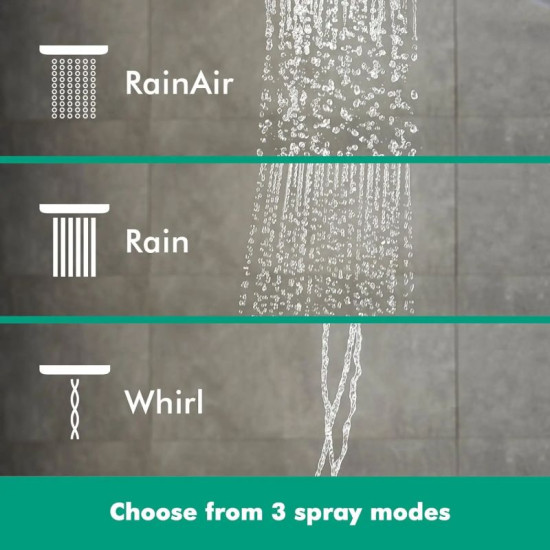 Лейка для ручного душа Hansgrohe Raindance Select S 120 3jet EcoSmart 9L, матовый черный (26531670)