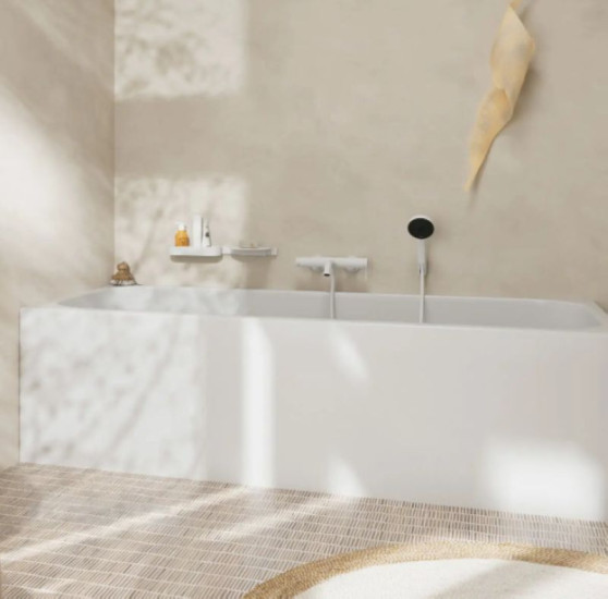 Смеситель для ванны Hansgrohe Tecturis S матовый белый (73422700)