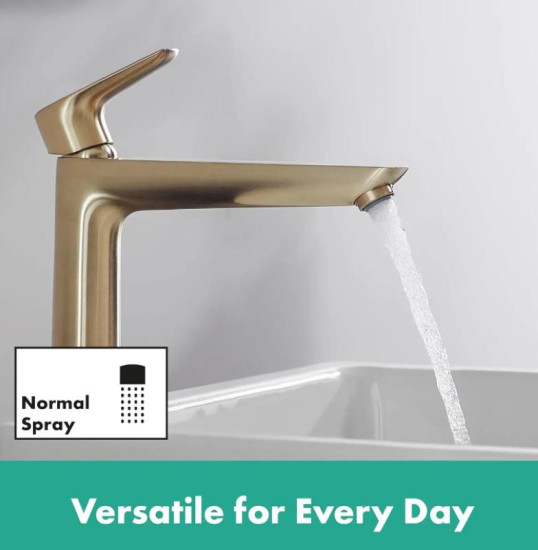 Змішувач для раковини Hansgrohe Talis E 240 без донного клапана, матова бронза (71717140)