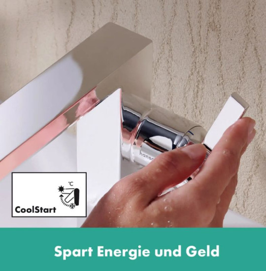 Змішувач для раковини Hansgrohe Tecturis E 240 Fine CoolStart без донного клапана, хром (73072000)