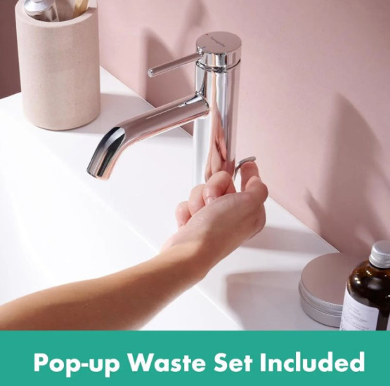 Змішувач для раковини Hansgrohe Tecturis S 110 CoolStart хром (73314000)