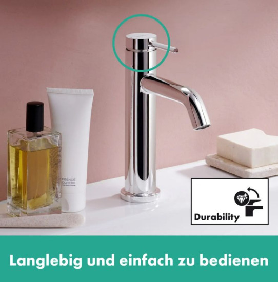 Змішувач для раковини Hansgrohe Tecturis S 110 без донного клапана, хром (73311000)