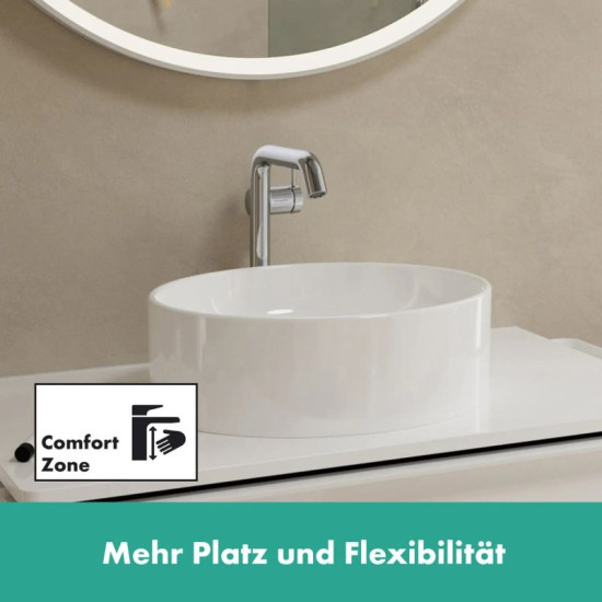 Змішувач для раковини Hansgrohe Tecturis S 240 Fine CoolStart без донного клапана, хром (73372000)